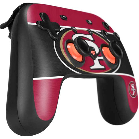 NFL San Francisco 49ers Zone Block Google Stadia Controller Skin